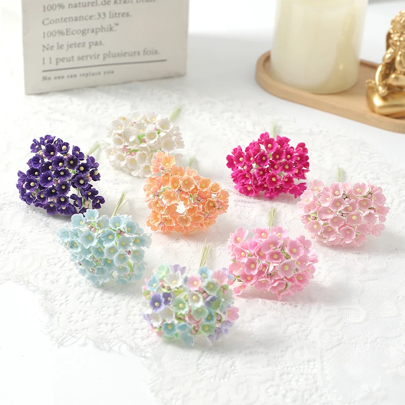 1/3/5Pcs Artificial Flower Bouquet Silk 11cm Fake Flowers for Home Decor Garden Wedding Decoration DIY Craft Gifts Accessories