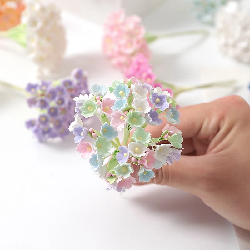 1/3/5Pcs Artificial Flower Bouquet Silk 11cm Fake Flowers for Home Decor Garden Wedding Decoration DIY Craft Gifts Accessories