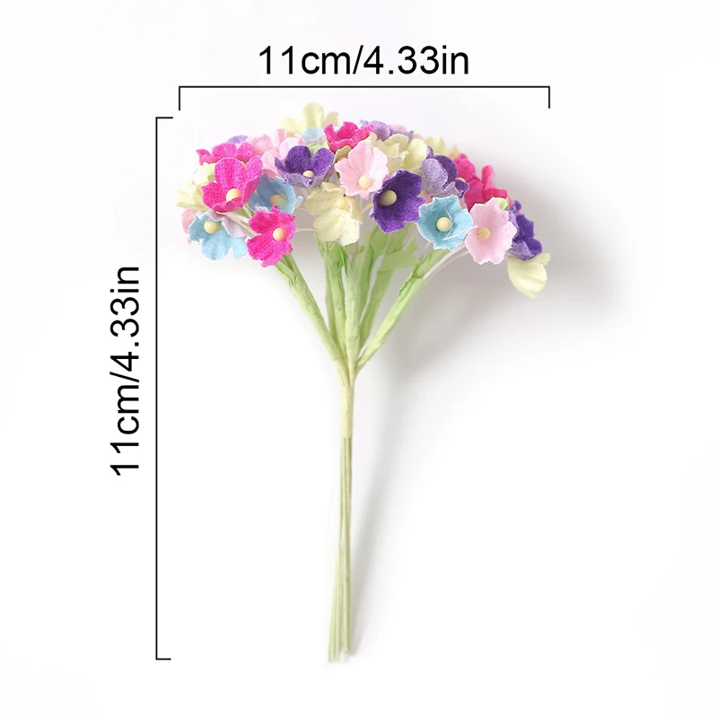 1/3/5Pcs Artificial Flower Bouquet Silk 11cm Fake Flowers for Home Decor Garden Wedding Decoration DIY Craft Gifts Accessories