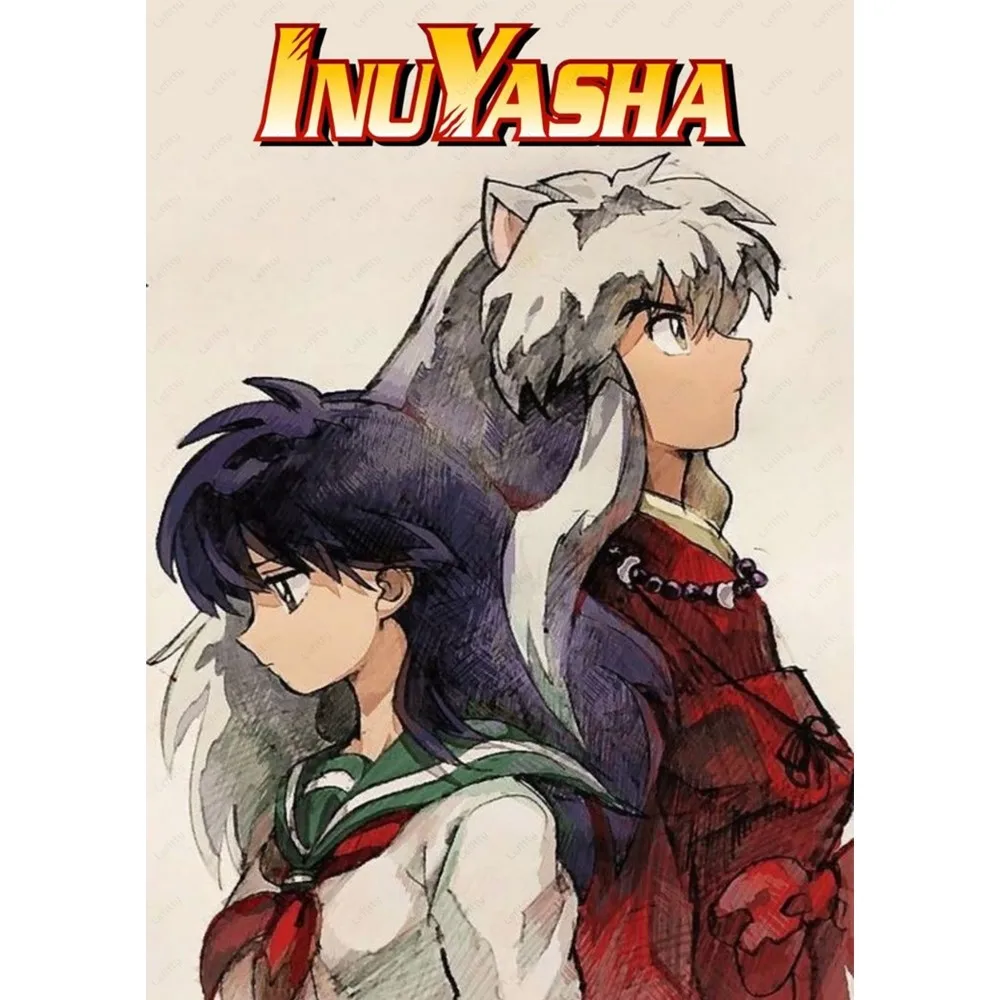 Anime I-Inuyasha Poster Room Decor Home Decoration Interior Wall Art Printing Waterproof Garage BedRoom Posters Gift