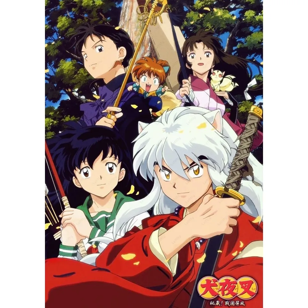 Anime I-Inuyasha Poster Room Decor Home Decoration Interior Wall Art Printing Waterproof Garage BedRoom Posters Gift