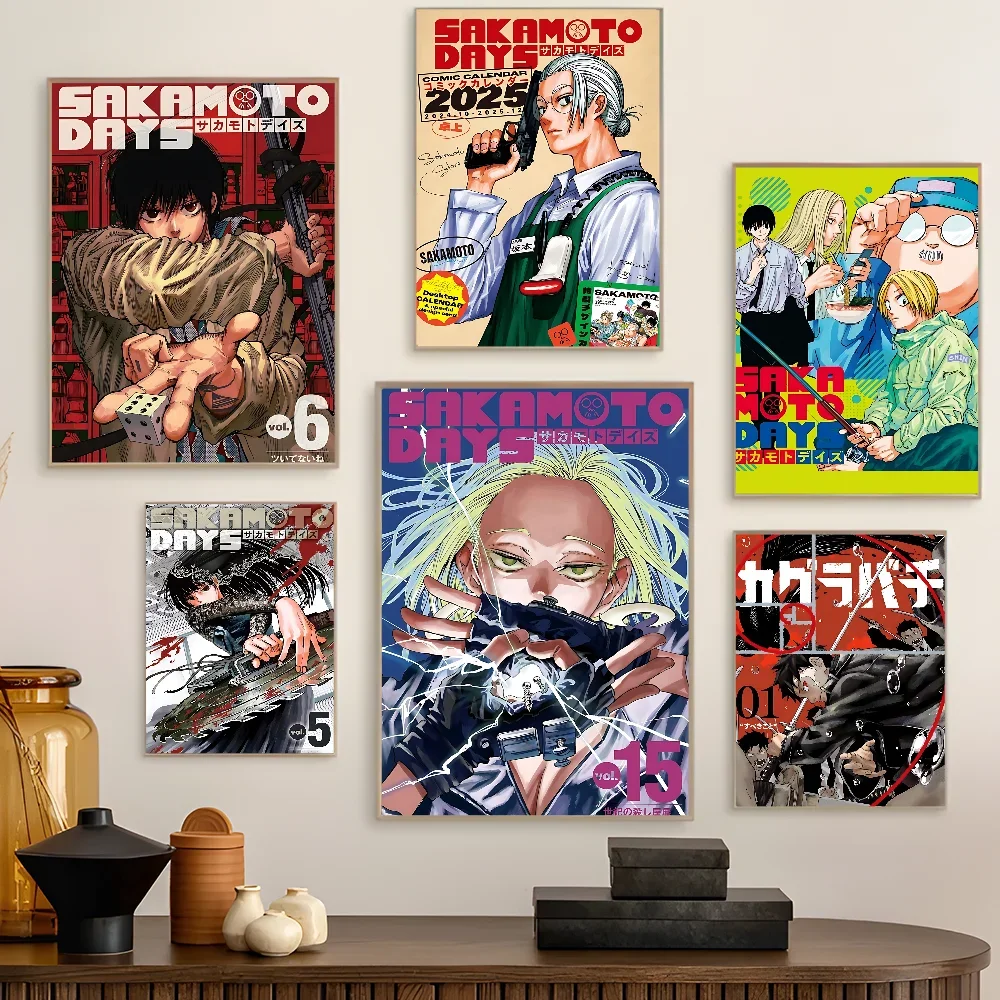 Popular Japanese Anime SAKAMOTO DAYS Prints Poster Figure Taro Sakamoto Canvas Prints Wall Art Home Decor Art Poster Fans Gifts
