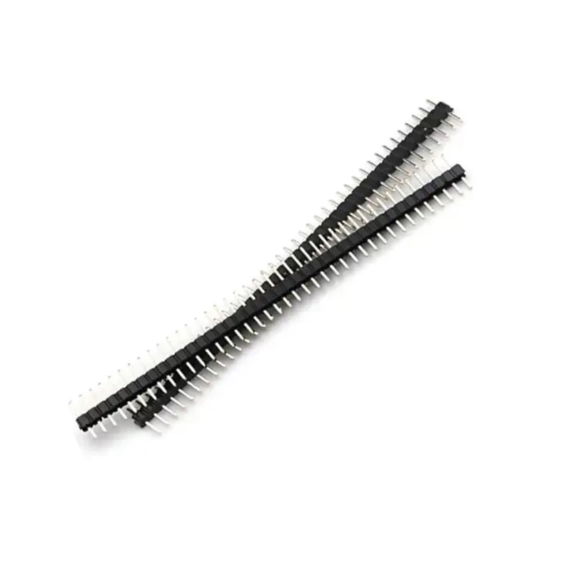 10pcs 40 Pin 1x40 Single Row Male And Female 2.54 Breakable Pin Header Connector Strip For Arduino Black