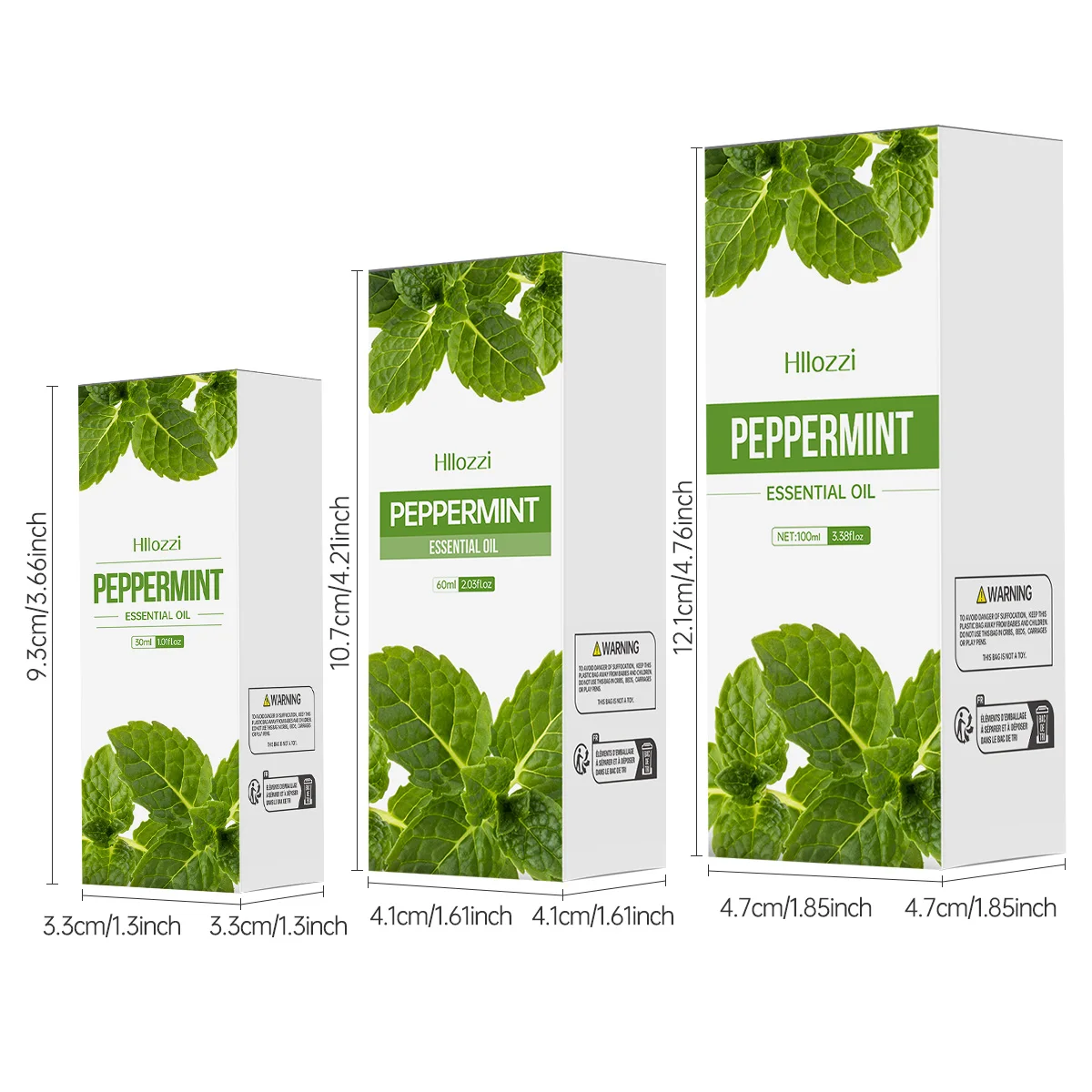 100ml/60ml/30ml Peppermint Essential Oil Hydrating Multifunctional Essential Oil Aromatherapy Candle Car Diffuser