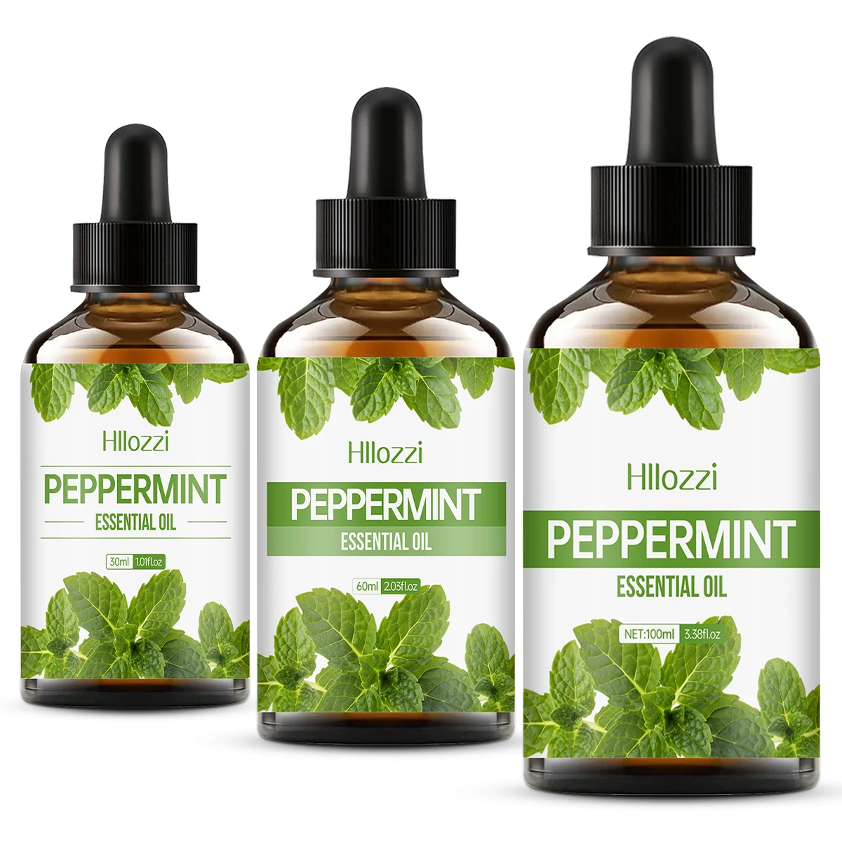 100ml/60ml/30ml Peppermint Essential Oil Hydrating Multifunctional Essential Oil Aromatherapy Candle Car Diffuser
