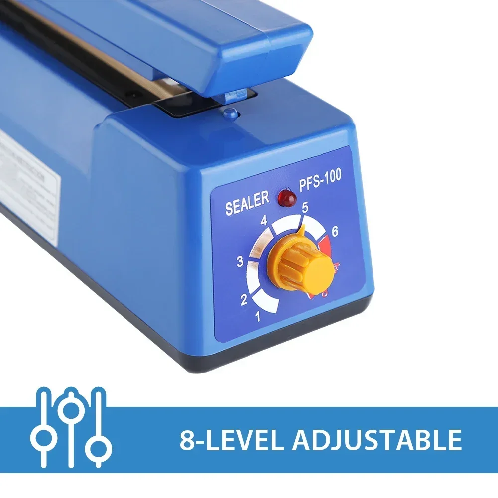 Impulse Sealer Manual Heat Sealer Machine for 8 Inch Plastic Bags Shrink Wrap Bag Sealers Vacuum Sealer Packaging Machine Food