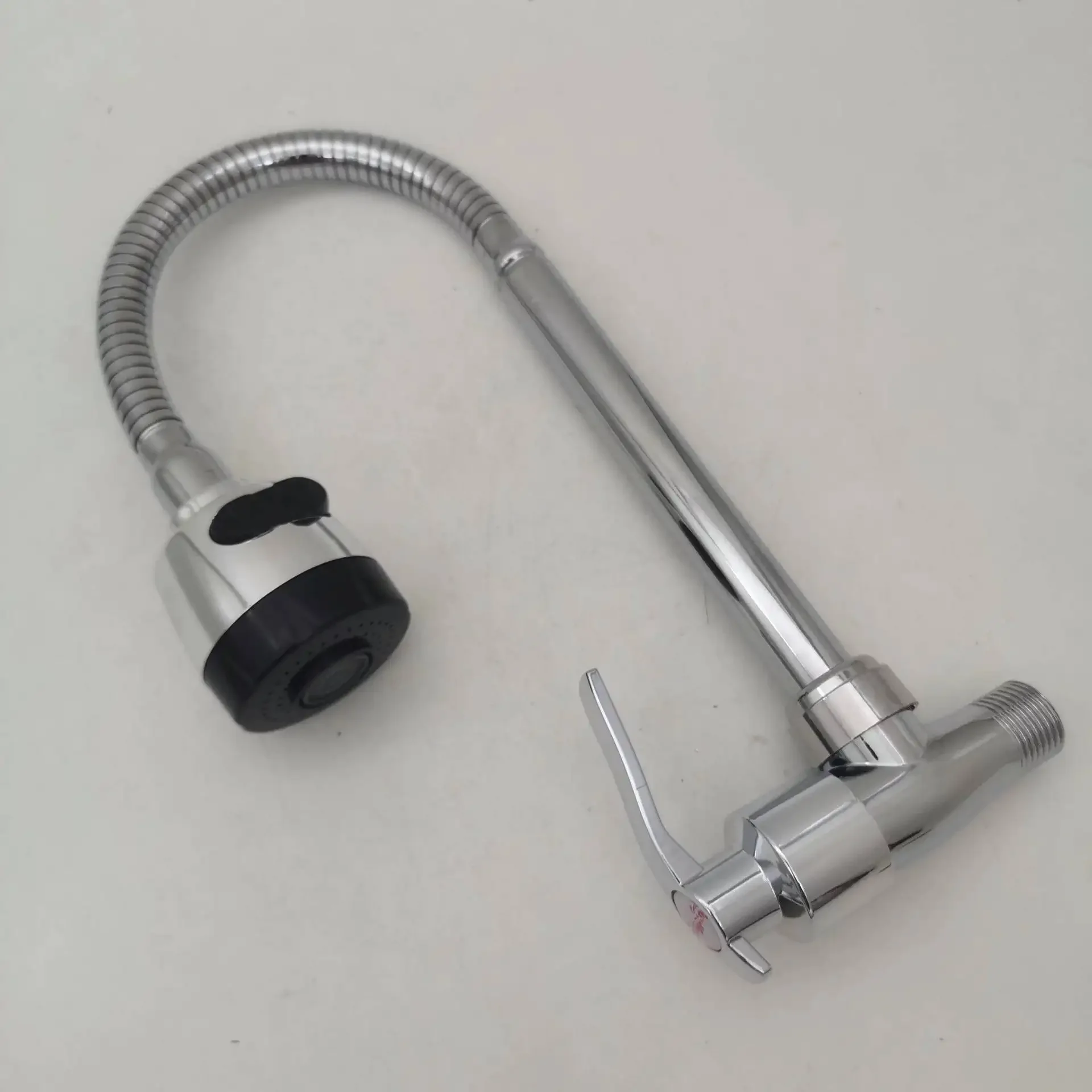 360° Kitchen Wall Mounted Faucet Single Cold Universal Vegetable Basin Faucet Bathroom Stainless Steel Sink Balcony Faucet