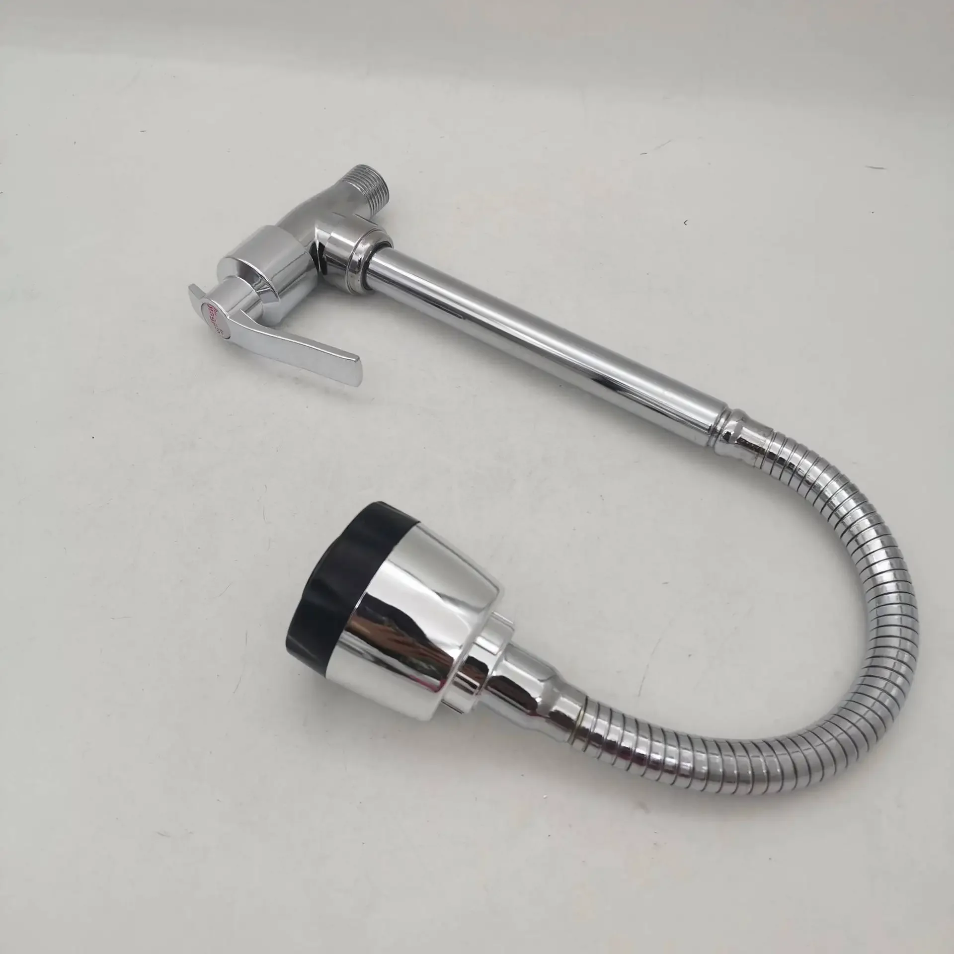 360° Kitchen Wall Mounted Faucet Single Cold Universal Vegetable Basin Faucet Bathroom Stainless Steel Sink Balcony Faucet