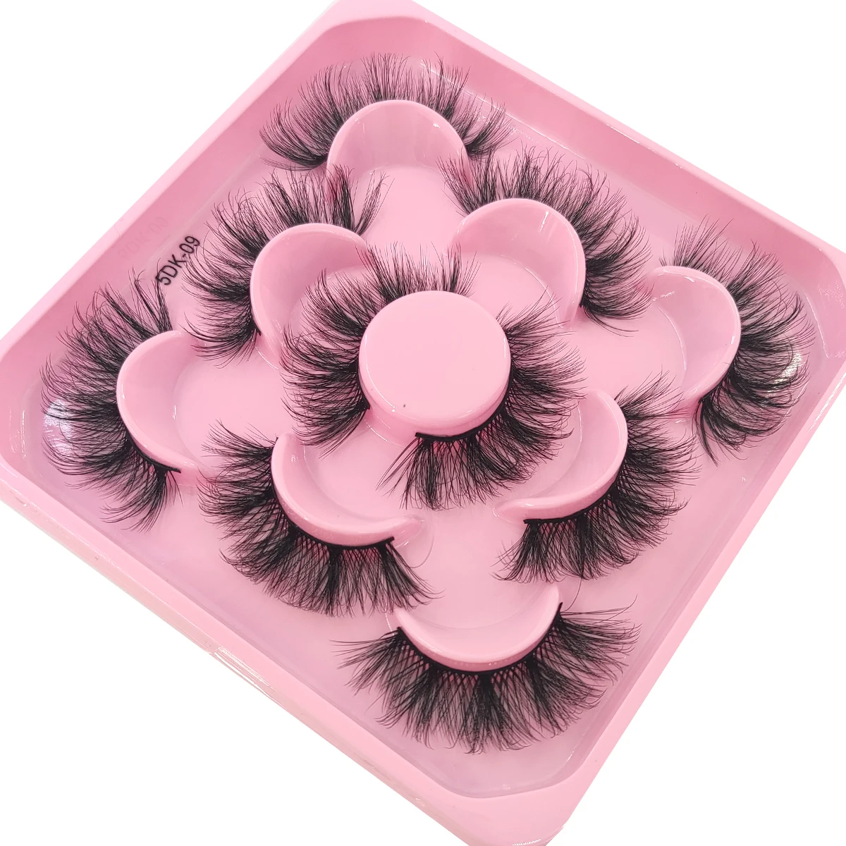 HBZGTLAD 5 Pairs of Artificial Mink Eyelashes Long-Lasting Natural Dramatic Eyelash Extension Beauty and Makeup Eyelashes