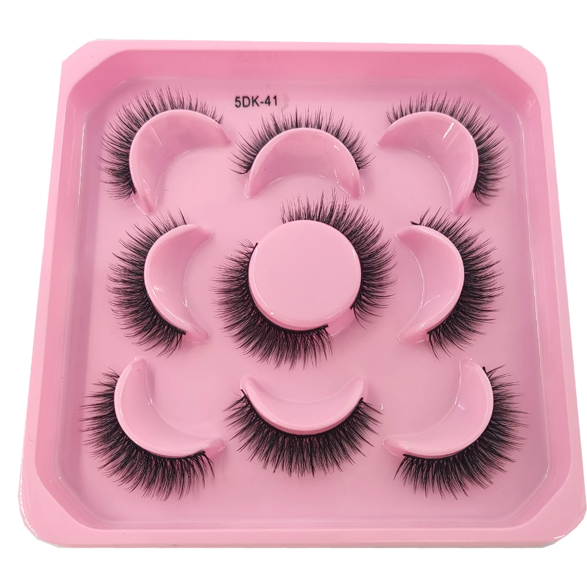 HBZGTLAD 5 Pairs of Artificial Mink Eyelashes Long-Lasting Natural Dramatic Eyelash Extension Beauty and Makeup Eyelashes