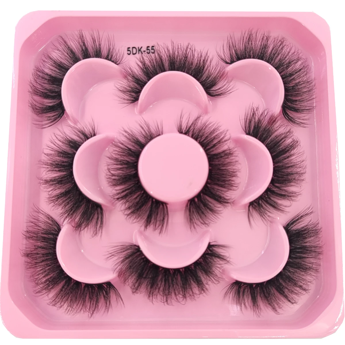 HBZGTLAD 5 Pairs of Artificial Mink Eyelashes Long-Lasting Natural Dramatic Eyelash Extension Beauty and Makeup Eyelashes