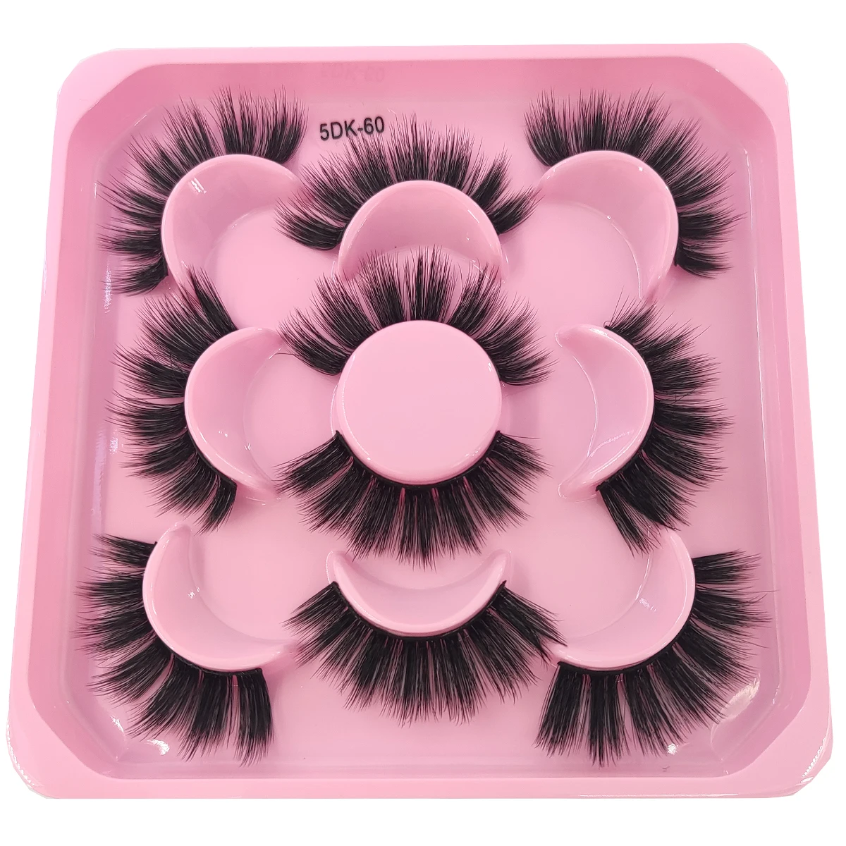 HBZGTLAD 5 Pairs of Artificial Mink Eyelashes Long-Lasting Natural Dramatic Eyelash Extension Beauty and Makeup Eyelashes