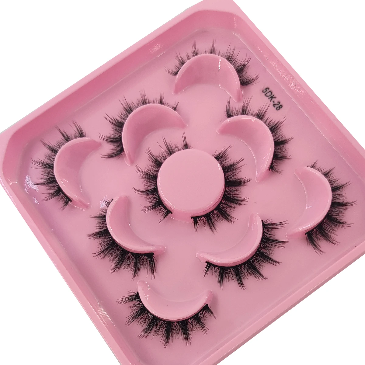 HBZGTLAD 5 Pairs of Artificial Mink Eyelashes Long-Lasting Natural Dramatic Eyelash Extension Beauty and Makeup Eyelashes