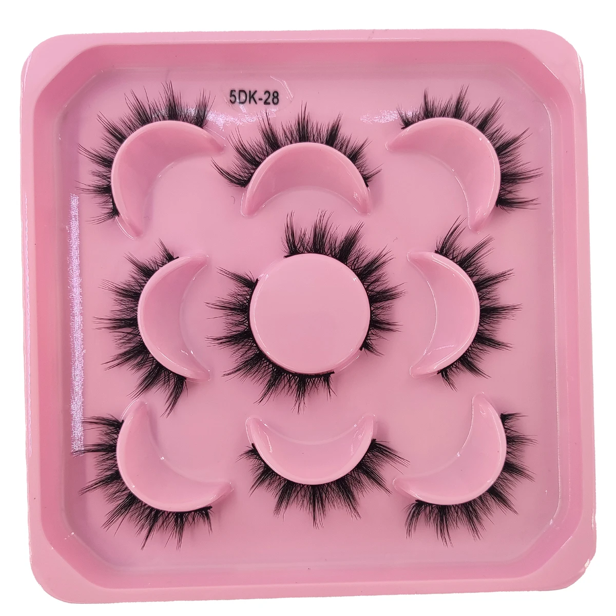 HBZGTLAD 5 Pairs of Artificial Mink Eyelashes Long-Lasting Natural Dramatic Eyelash Extension Beauty and Makeup Eyelashes