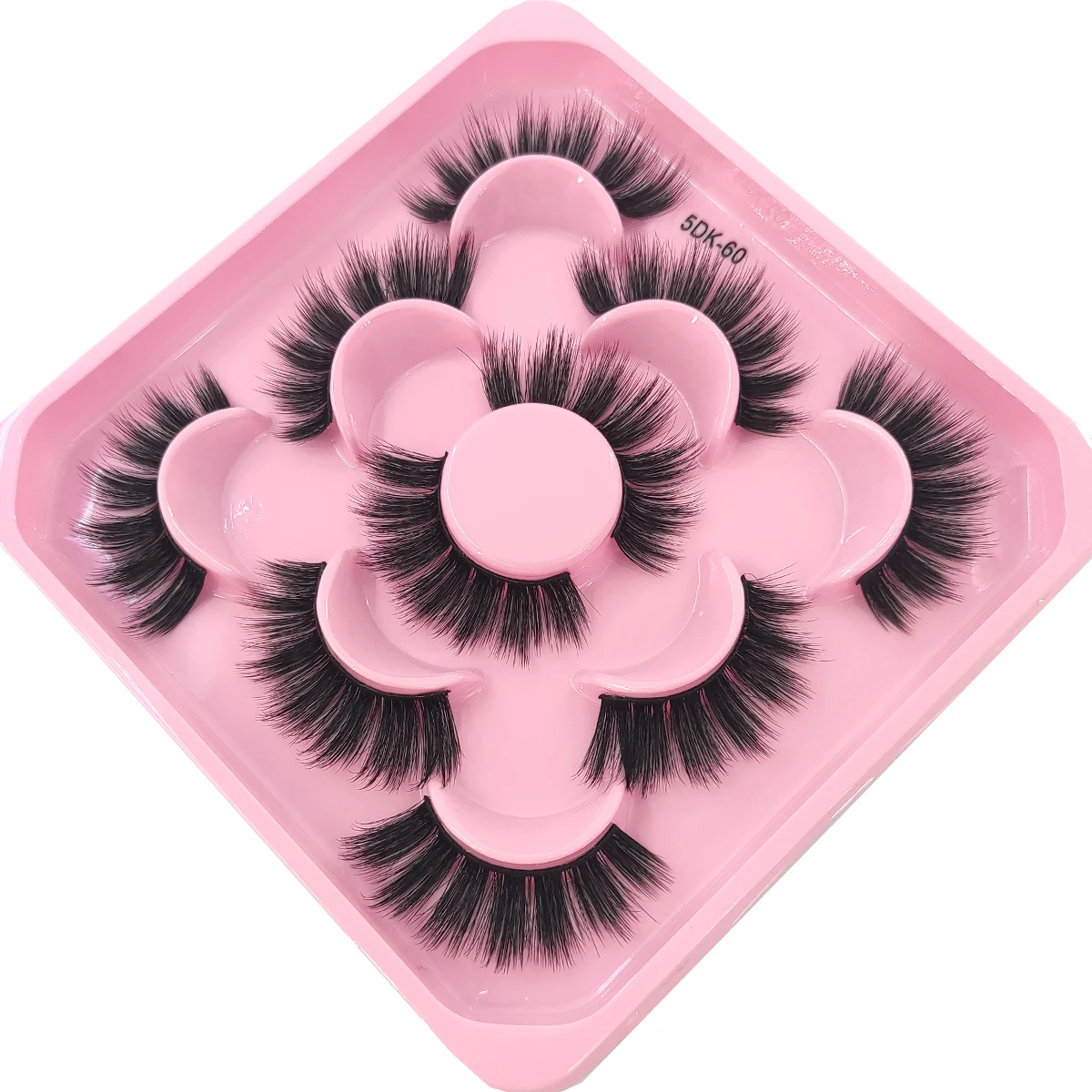 HBZGTLAD 5 Pairs of Artificial Mink Eyelashes Long-Lasting Natural Dramatic Eyelash Extension Beauty and Makeup Eyelashes