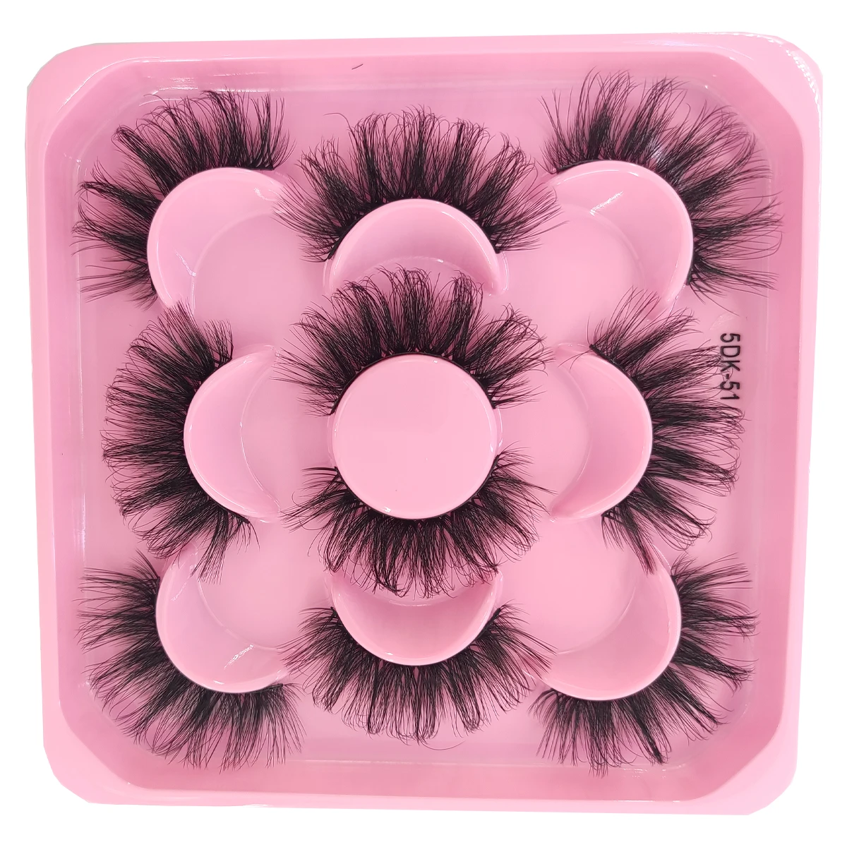 HBZGTLAD 5 Pairs of Artificial Mink Eyelashes Long-Lasting Natural Dramatic Eyelash Extension Beauty and Makeup Eyelashes