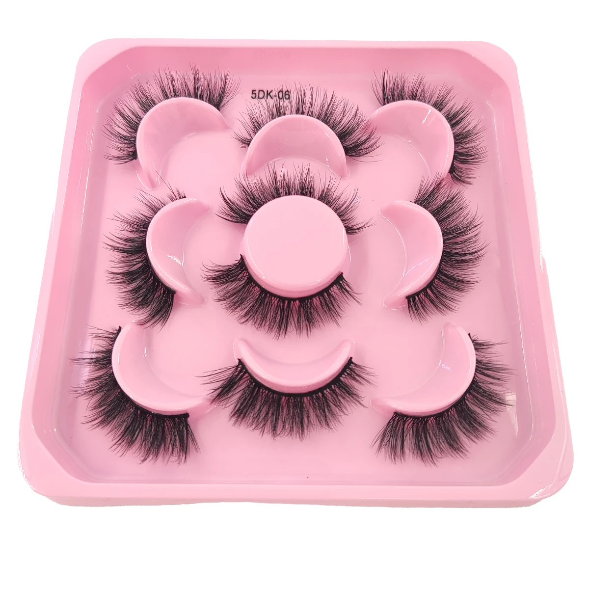 HBZGTLAD 5 Pairs of Artificial Mink Eyelashes Long-Lasting Natural Dramatic Eyelash Extension Beauty and Makeup Eyelashes