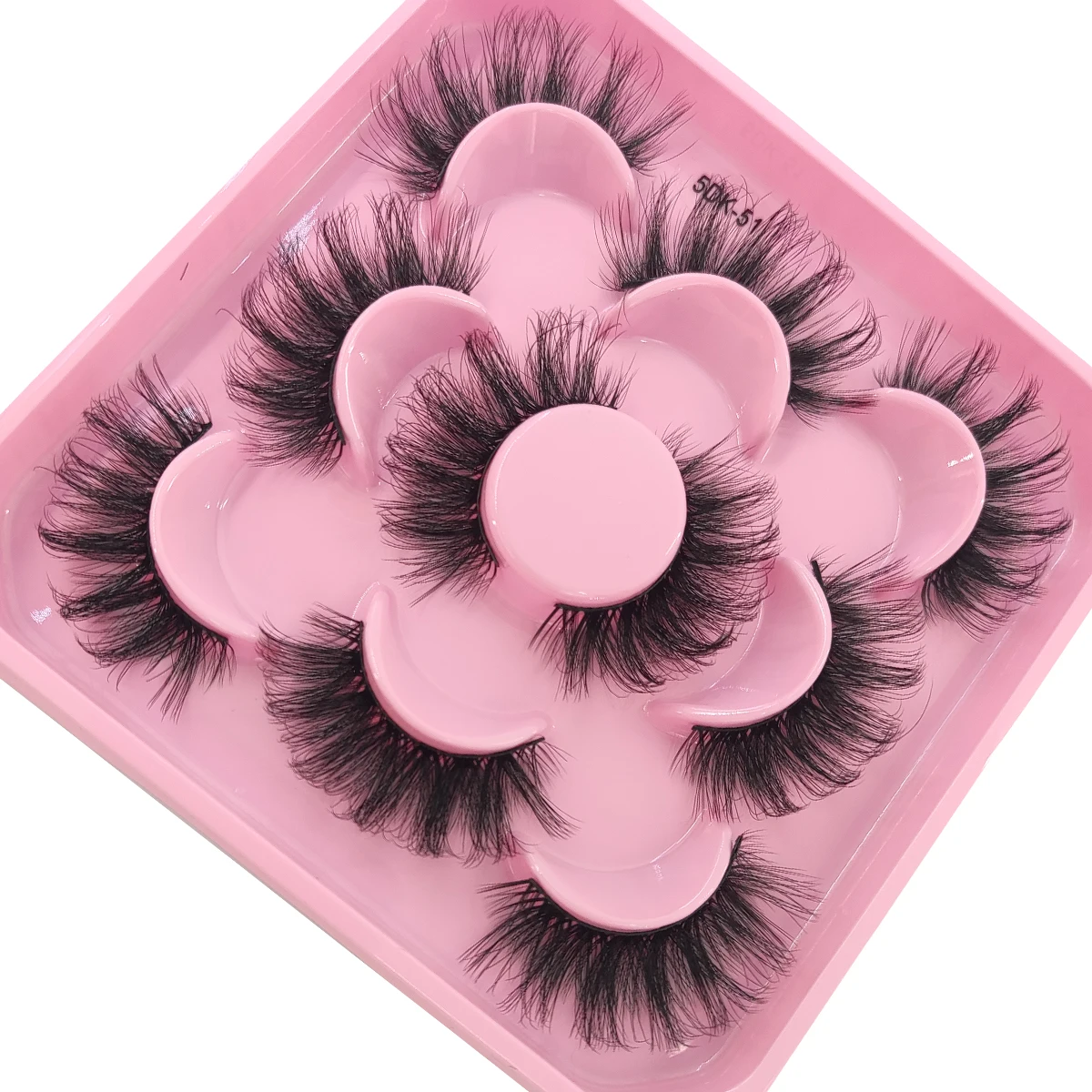 HBZGTLAD 5 Pairs of Artificial Mink Eyelashes Long-Lasting Natural Dramatic Eyelash Extension Beauty and Makeup Eyelashes