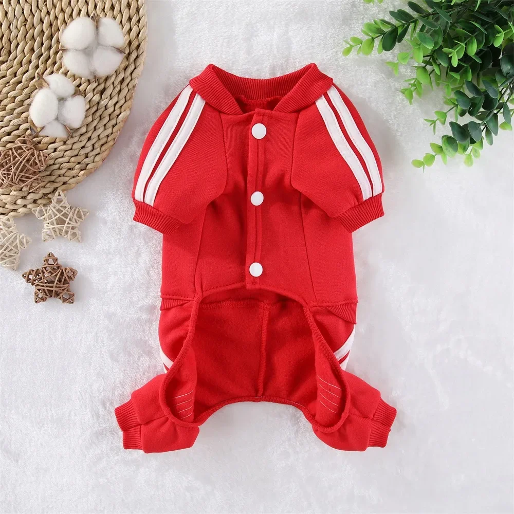 Autumn Winter Dog Warm Jumpsuit Fleece Clothes Pet Clothes Dog Hoodies Sweatshirt for Puppy Cat Yorkie Clothing Soft Dog Coats