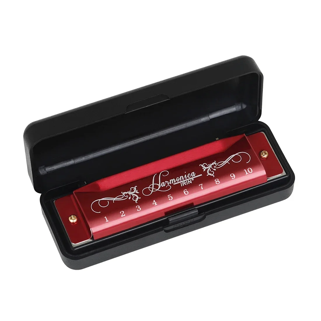 SLADE Harmonica Professional 10 Hole 20 Tone Colorful C Key Harmonica Mouth Organ Beginner Instruments for Kids Teaching Gifts