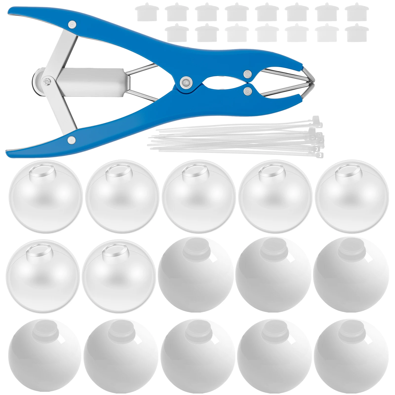 10/15/20Pcs DIY Stress Ball Kit Blank Pressure Ball Skin DIY Kit with Expander Tool Make Your Own Stress Toy for Adult Beginner