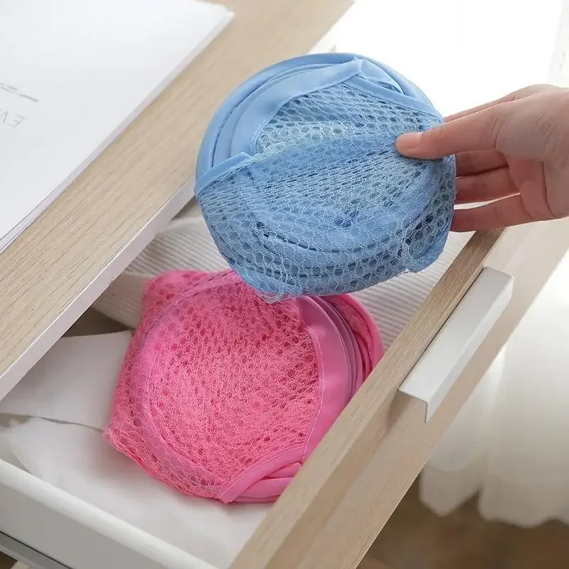 Foldable Color Mesh Clothes Dirty Clothes Basket Household Mesh Dirty Clothes Basket Storage Basket Storage Bucket Laundry Baske