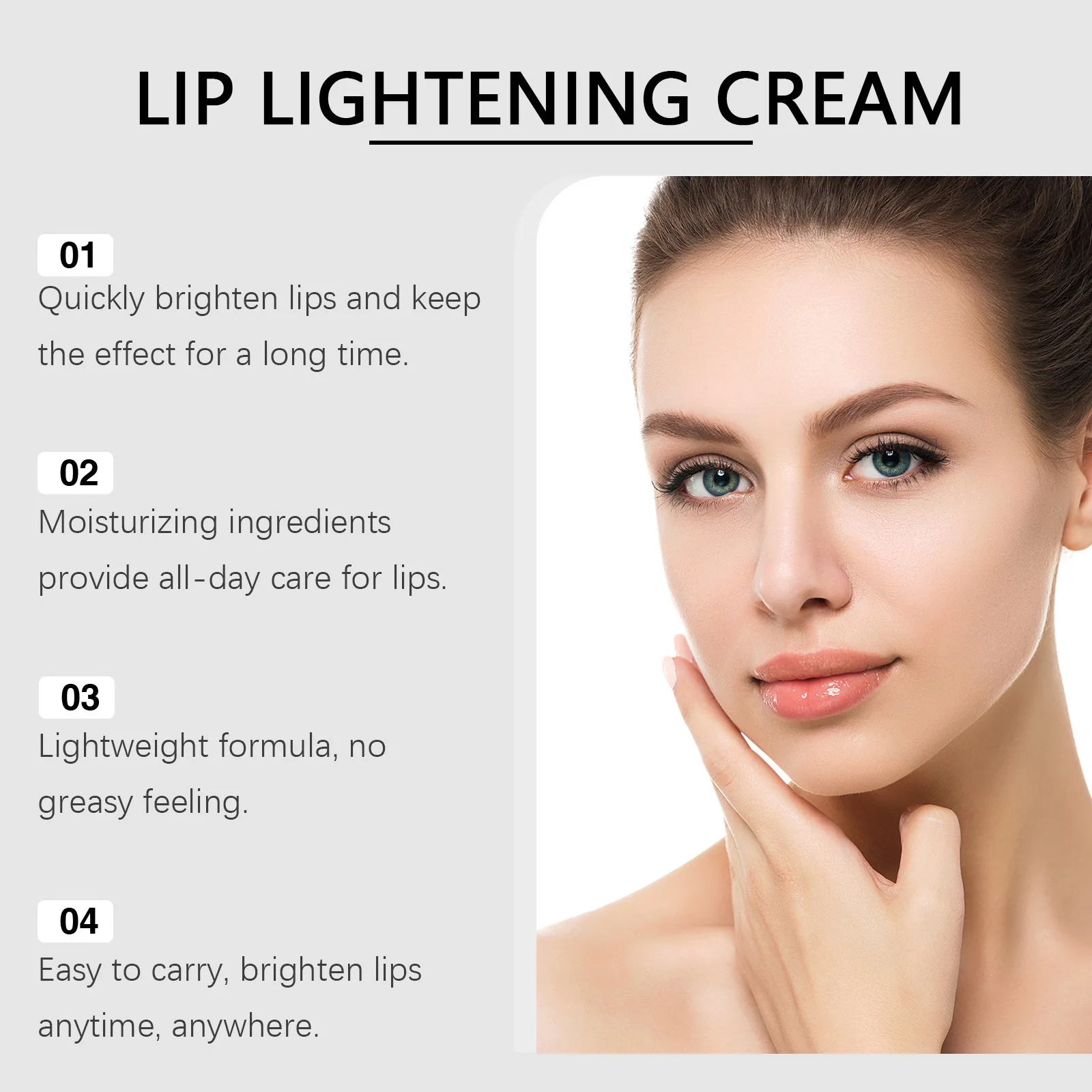 Lip Brightening Cream Enhance Gloss Elasticity Moisturize Nourish Beautify Lip Prevent Chap Dry Fineline Dark Brighten Lip Cream