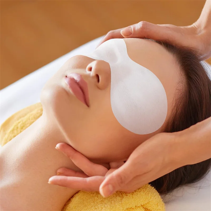 100pcs/bag Disposable Eye Mask Paper Ultrathin Natural Cotton Eye Care Patches for Women Spa Eye Covers Facial Skin Care Tools