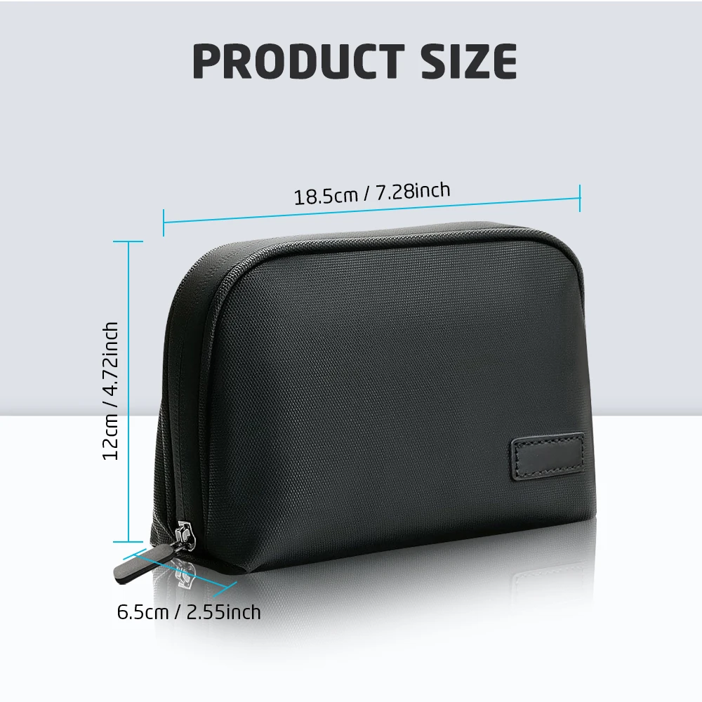 Travel Portable Cable Organizer Waterproof Storage Bag for Power Bank Digital Cable Case Earphone Holder Case