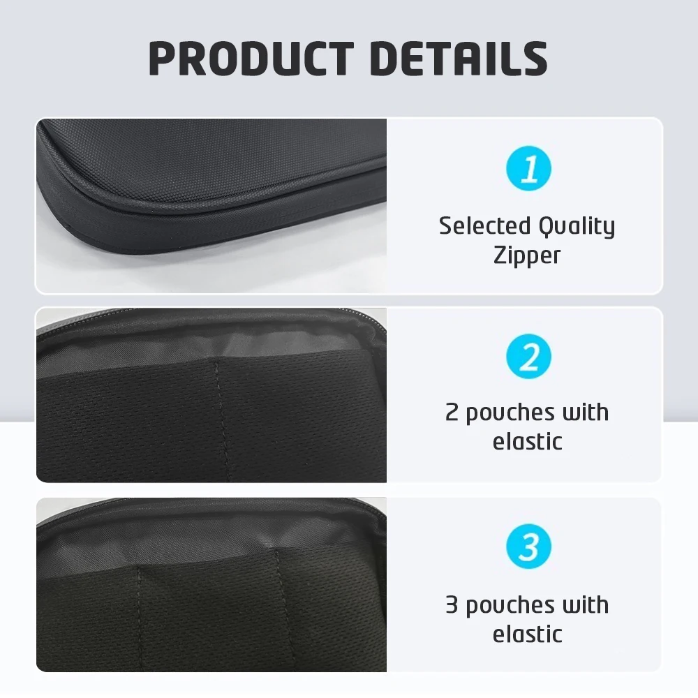 Travel Portable Cable Organizer Waterproof Storage Bag for Power Bank Digital Cable Case Earphone Holder Case