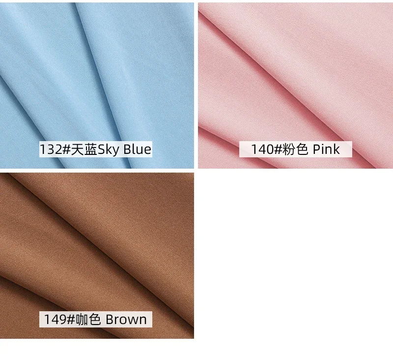 0.5m/1m/2m Four Sided Stretch Knitted Milk Silk Fabric for Sewing Dress Dance Costumes Party Decorations DIY Clothing Fabrics