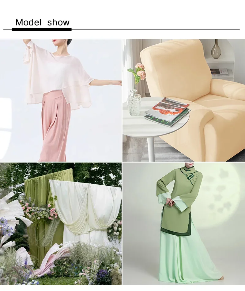 0.5m/1m/2m Four Sided Stretch Knitted Milk Silk Fabric for Sewing Dress Dance Costumes Party Decorations DIY Clothing Fabrics