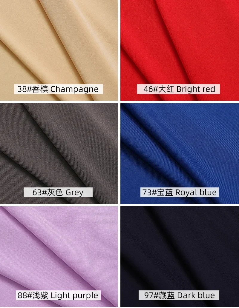 0.5m/1m/2m Four Sided Stretch Knitted Milk Silk Fabric for Sewing Dress Dance Costumes Party Decorations DIY Clothing Fabrics