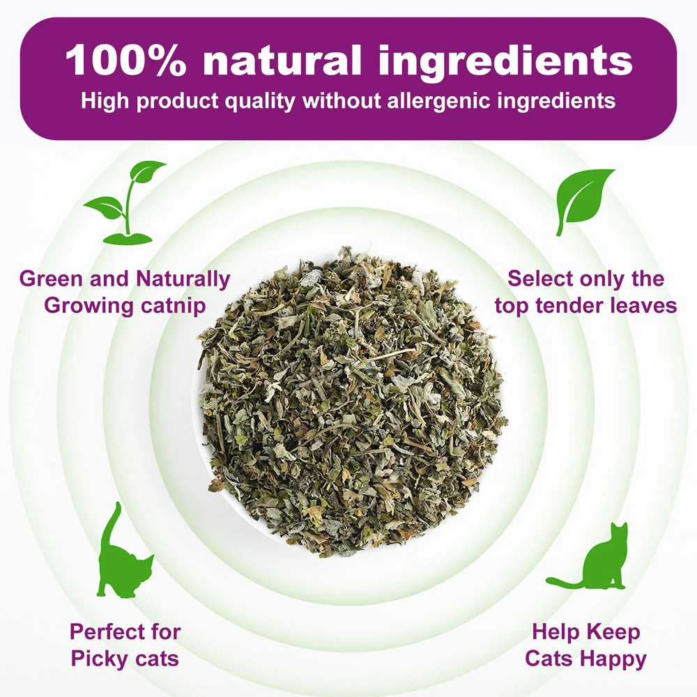 Organic 100% Natural High Quality Catnip Cattle Grass Mint Taste Funny Cat Toy New Cat Toy Interactive Cat Toys Pet Supplies