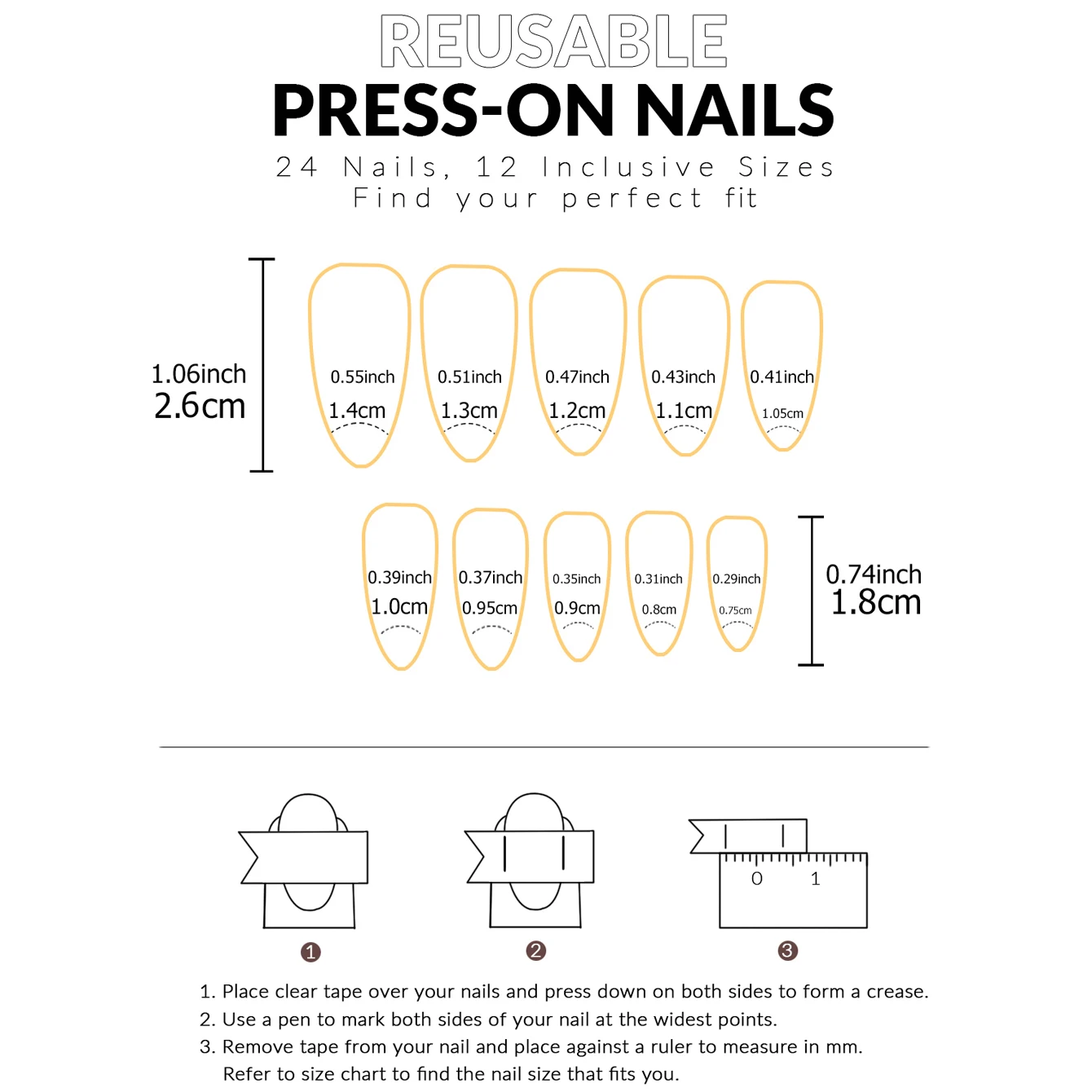 120PCS Short Square White French Simple Shiny False Nails Fashionable Wearable Nails Suitable for Daily Work, Study