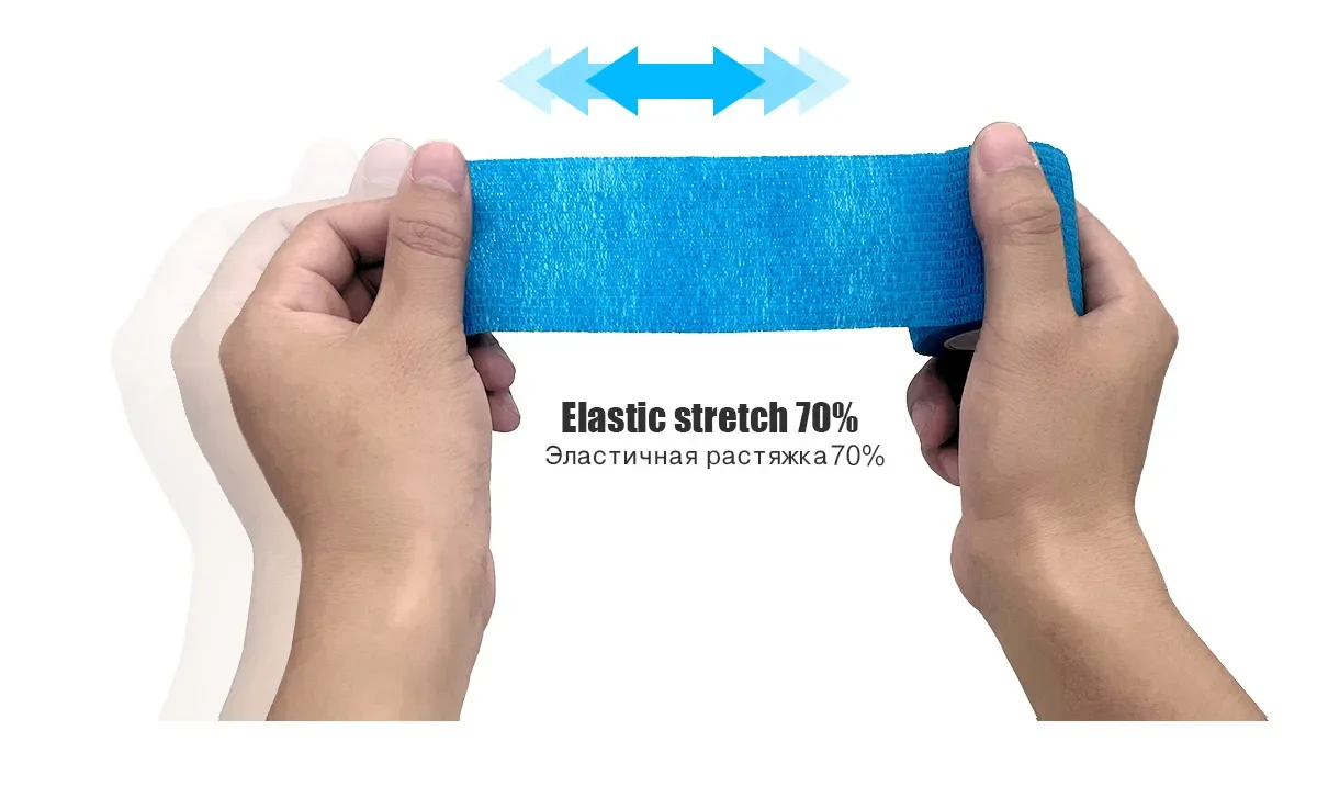 3/6/12/24Pcs Black White Sport Self Adhesive Elastic Bandage Wrap Tape Elastoplast For Knee Support Pads Finger Ankle Palm
