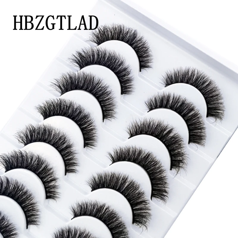HBZGTLA 10paris Cat Eyelashes Fluffy Mink Eyelashes Natural Look False Lashes for Daily Party Wedding Lightweigh Reusable Makeup