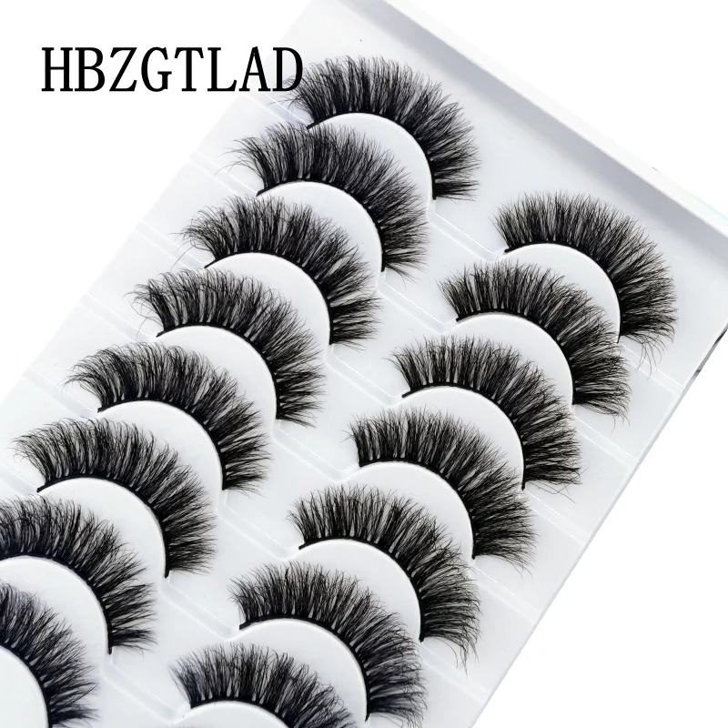 HBZGTLA 10paris Cat Eyelashes Fluffy Mink Eyelashes Natural Look False Lashes for Daily Party Wedding Lightweigh Reusable Makeup
