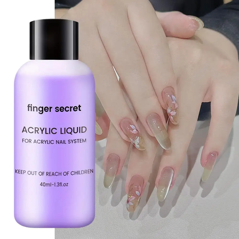 1/3/5PCS Nail Acrylic Liquid Monomer Crystal 40ml/75ml/120ml/240ml for Nail Art Acrylic Powder Extension Professional Manicure