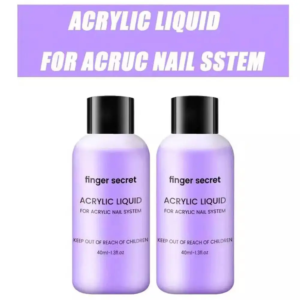 1/3/5PCS Nail Acrylic Liquid Monomer Crystal 40ml/75ml/120ml/240ml for Nail Art Acrylic Powder Extension Professional Manicure