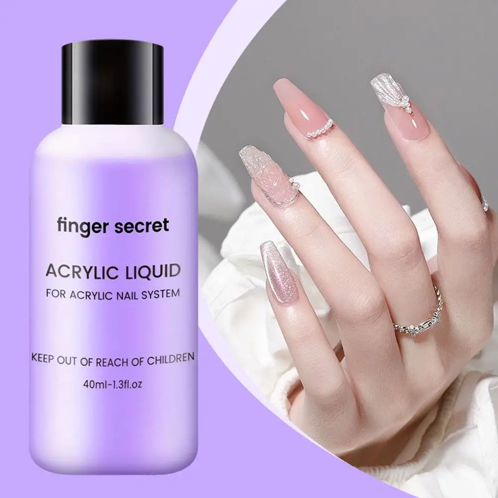 1/3/5PCS Nail Acrylic Liquid Monomer Crystal 40ml/75ml/120ml/240ml for Nail Art Acrylic Powder Extension Professional Manicure