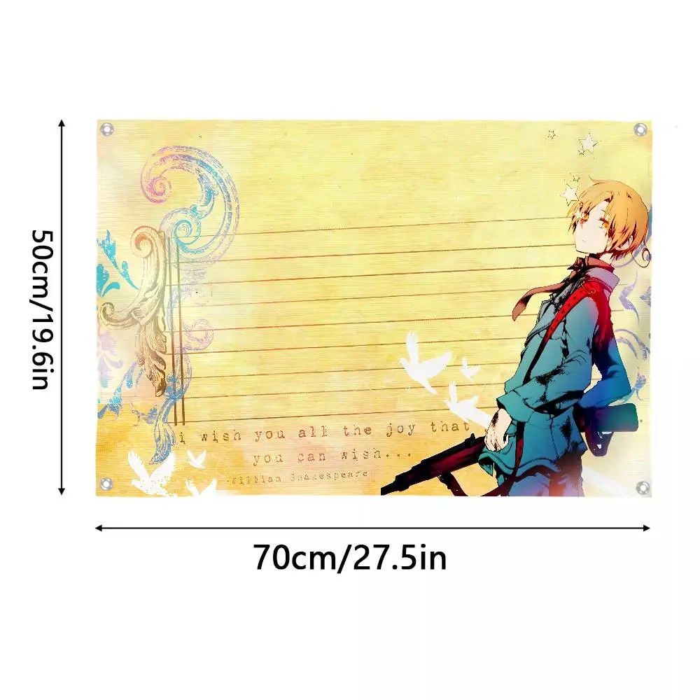 H-Hetalia W-World Stars Flag Room Bedroom Home&Outdoor Wall Hanging Concert Printed Background Decoration Art Banner