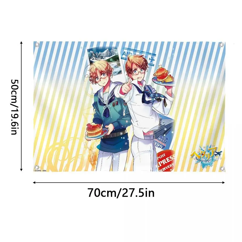 H-Hetalia W-World Stars Flag Room Bedroom Home&Outdoor Wall Hanging Concert Printed Background Decoration Art Banner