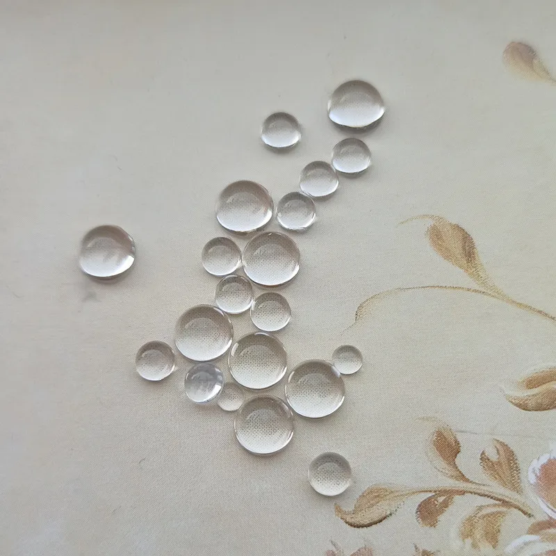 350pcs Clear Dewdrop Water Droplets Embellishments Simulation Round Clear Waterdrop Resin Beads Nails Art DIY Nail Decorations