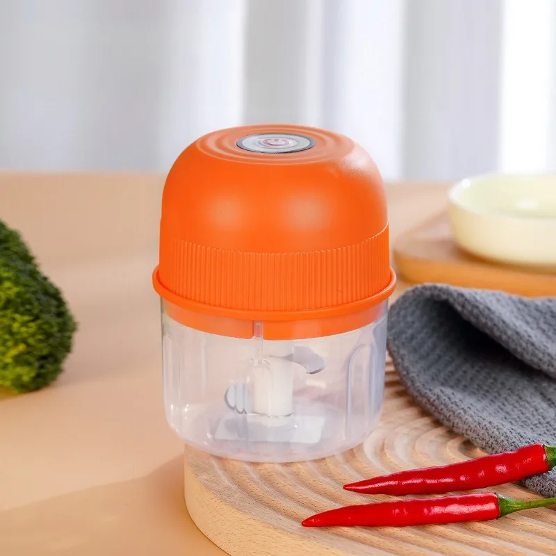 260ml Electric Garlic Grinder Onion Chopper with 1 Button Start Meat Grinder Kitchen Food Vegetable Mixer
