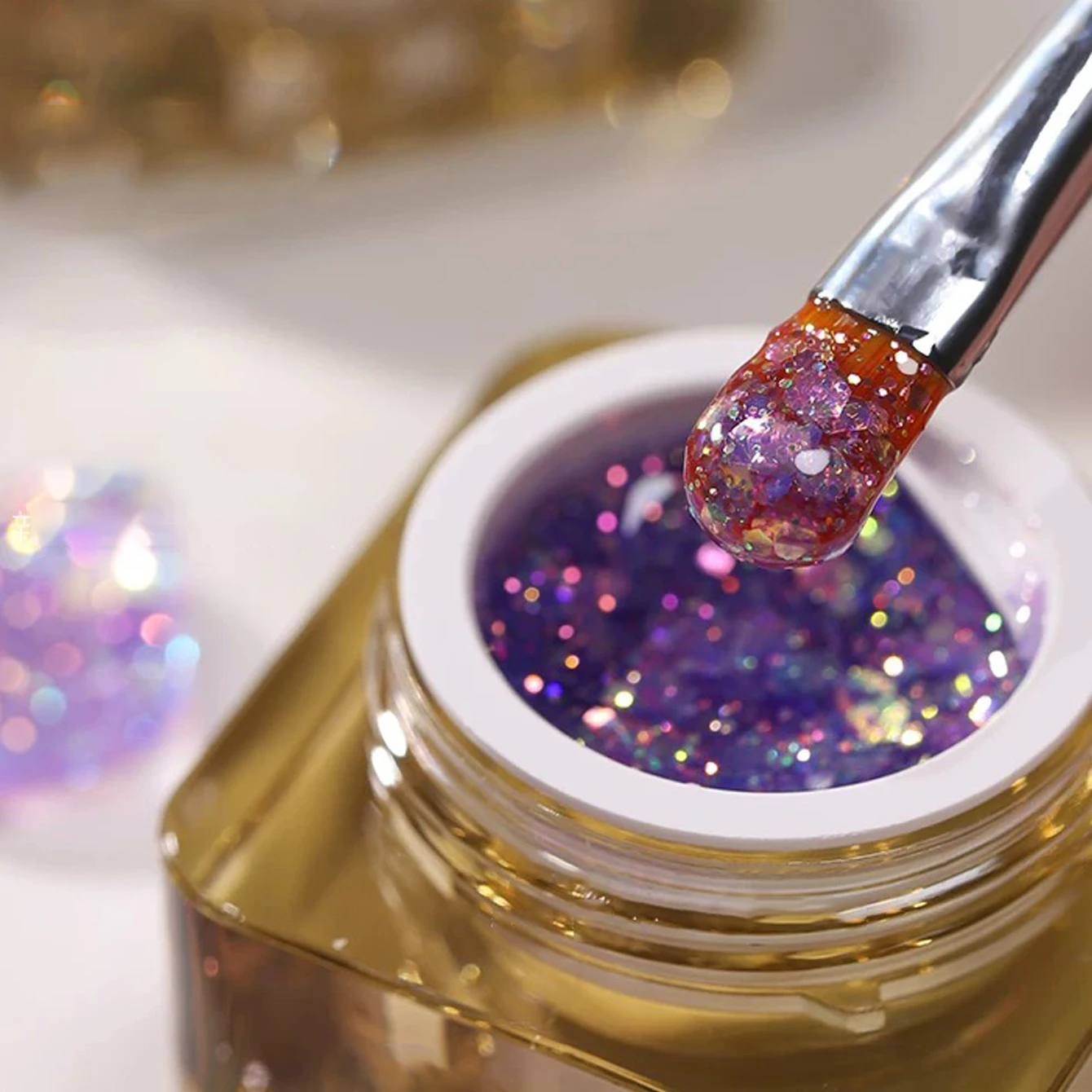 1-12PCS Deer Crash Sparkling Series Gel Nail Polish Sparkling All-match Whitening Sequins Fashionable Eye-catching Nail Supplies