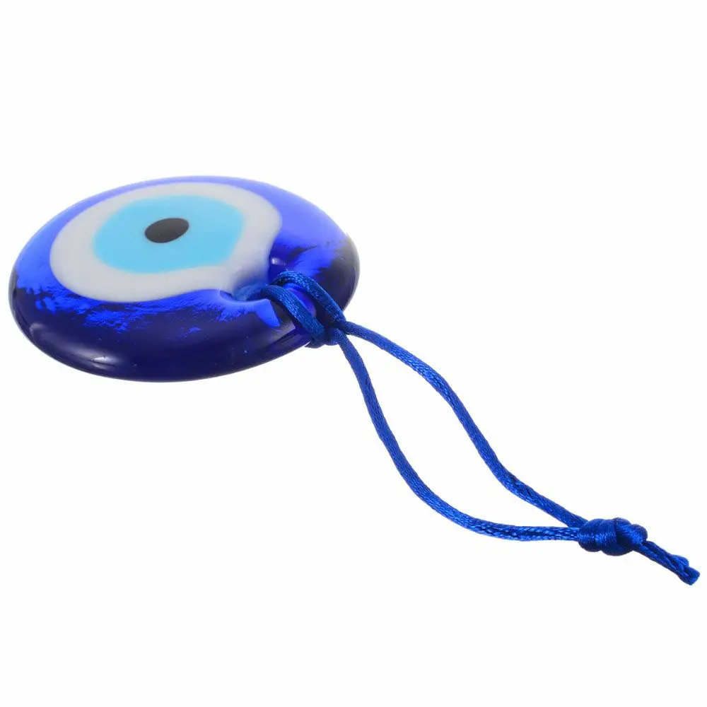 Blue Evil Eye Amulet Car Pendant Turkish Glass Lampwork Trendy Home Office Lucky Charm Pendant Interior Decor Auto Accessories