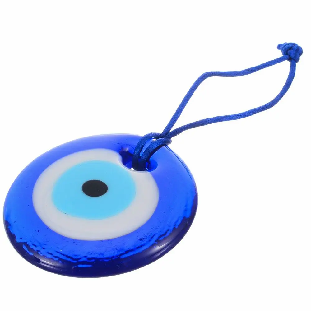 Blue Evil Eye Amulet Car Pendant Turkish Glass Lampwork Trendy Home Office Lucky Charm Pendant Interior Decor Auto Accessories