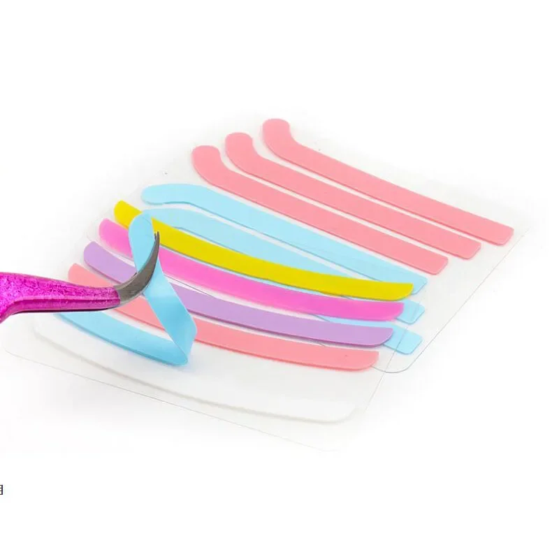6pcs Eyelash Lifting Silicone Stripe Soft Lashlift Curlers Pads Eye Lash Extension Perm Ribbon Sticky Tape Patch Makeup Tools