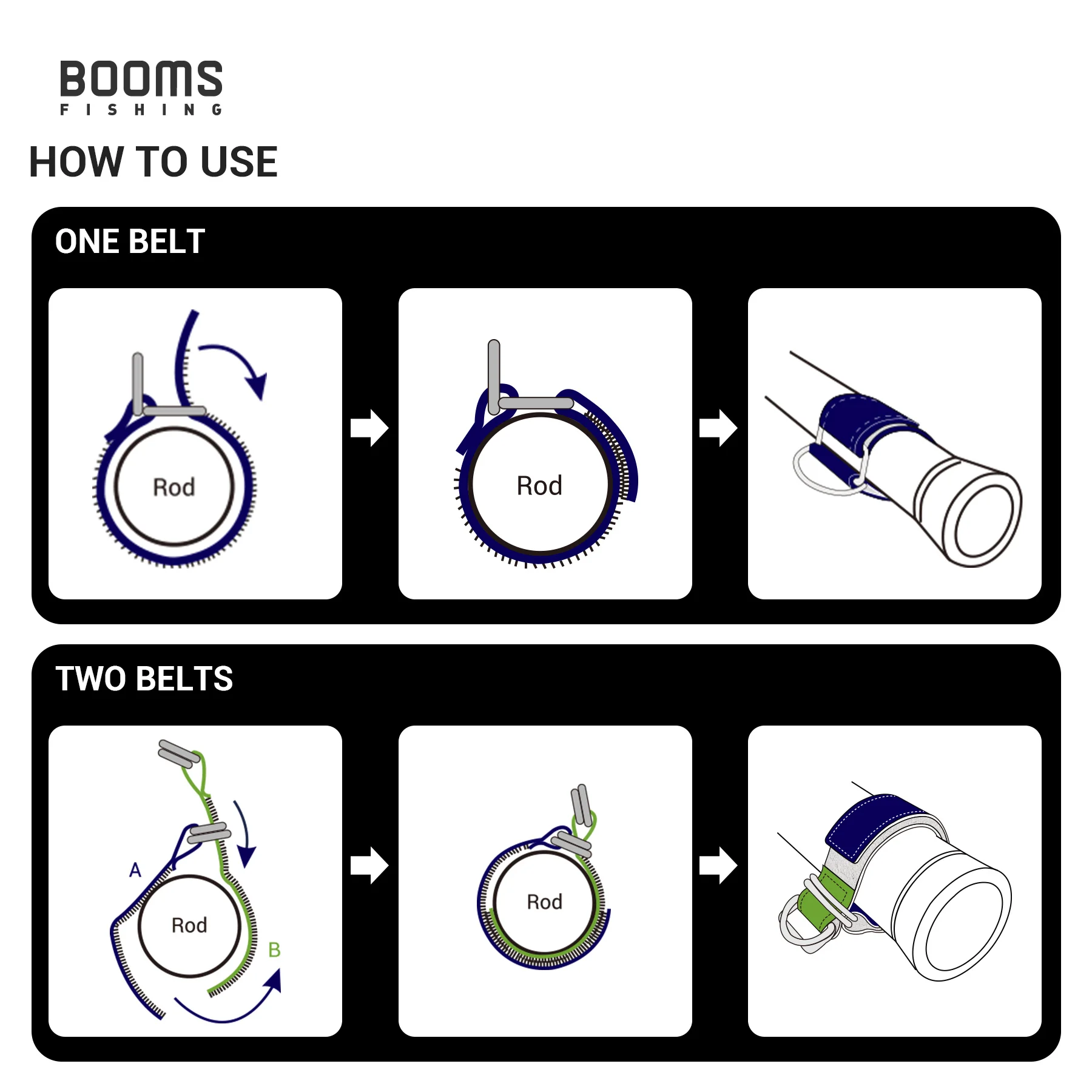 Booms Fishing T02RB1 Fishing Rod Tether Boat Kayak Paddle 2M Heavy Duty Elasticity Lanyard for Fishing Tools Rods Strap 4pcs/Set